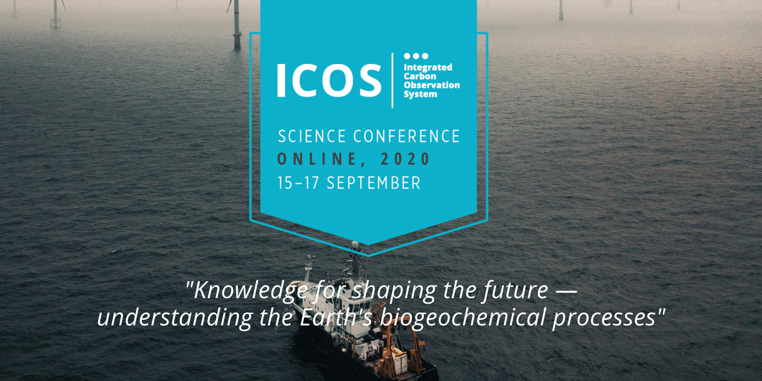 Banner with the science conference logo and tagline ("Knowledge for shaping the future – understanding the Earth's biogeochemical processes"."