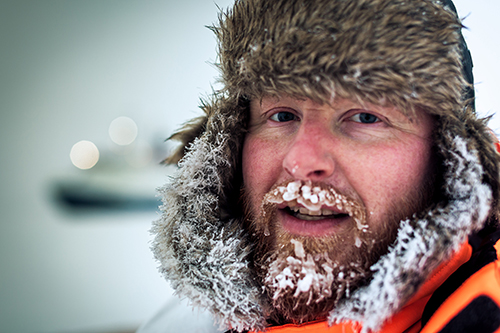 Janne-Markus Rintala at Antarctic expedition